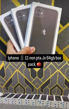 New Iphone 11  Black Color Box Pack