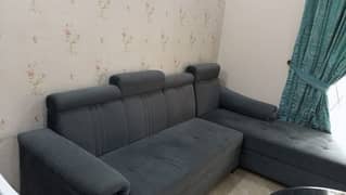 almost new L shape sofa set