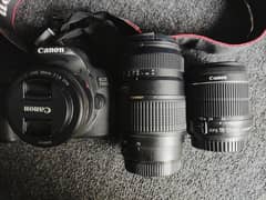 Canon DSLR 700D | 3 Lenses (Kit + Prime + Tele/Macro) with Accessories