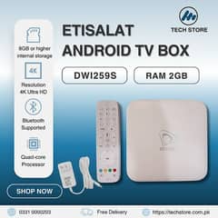 Android TV Box | Etisalat Android Box | Orignal Remote ( DWI259S used)