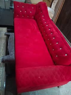 red dewan with beautiful furnished table free