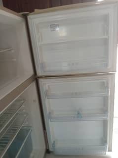 Gold color Haier Fridge for sale along with stablizer