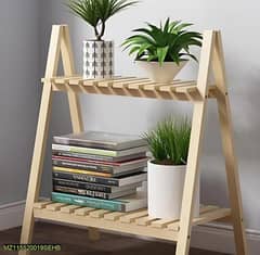 wooden plant stand