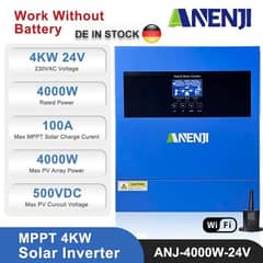 New fresh pice Anenji hybrid solar inverter 4kw 24Dc volt