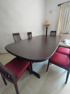 Wooden 8 chairs dinning table