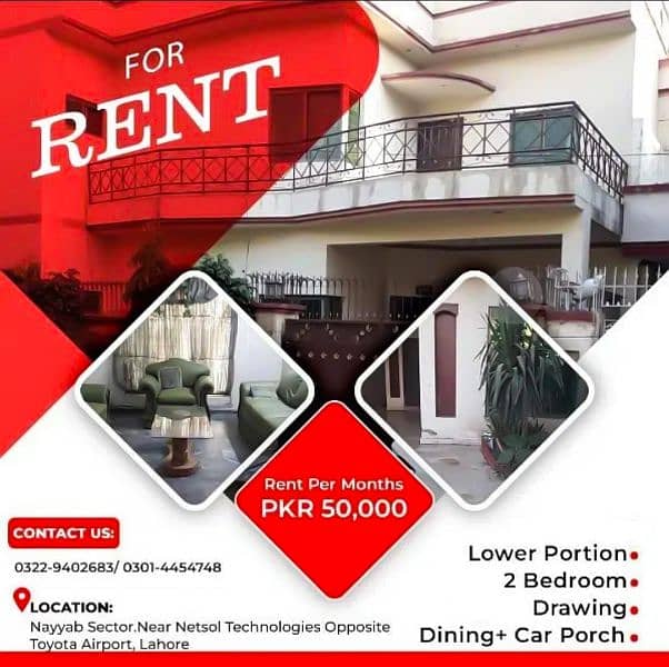 Beautiful Affordable 10 Marla House for Rent 0