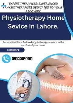 Experience Pysiotherapy Doctors availabe all over lahore