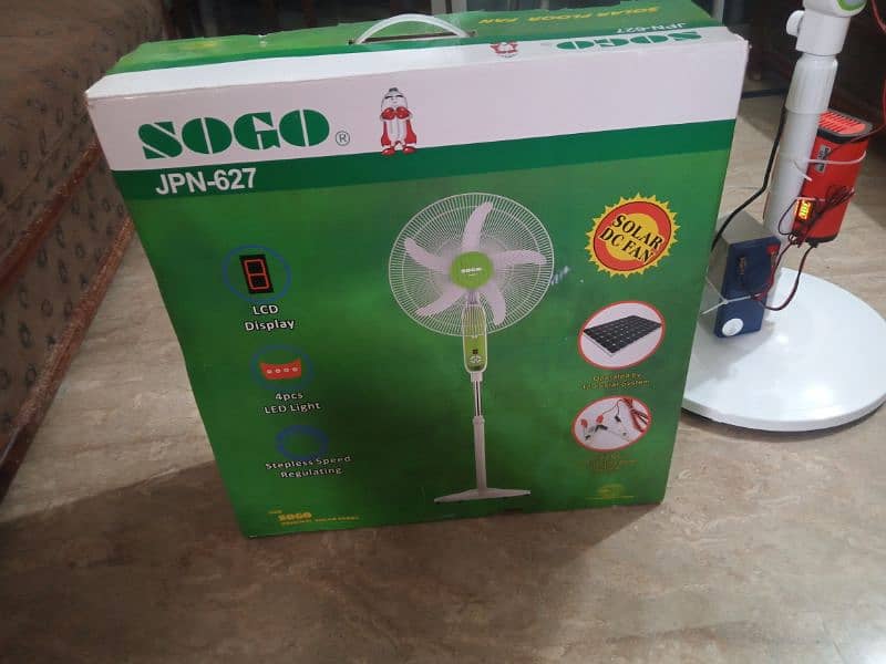 Rechargeable Solar DC Fan 2