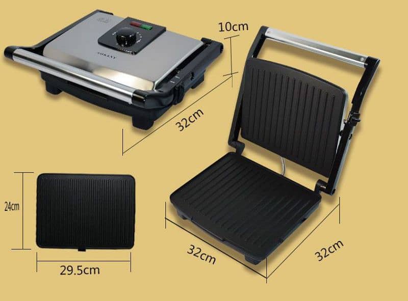 RAF PANINI GRILL MAKER NEW PRESS SANDWICH BURGER STEAK VEGGIE NONSTICK 3