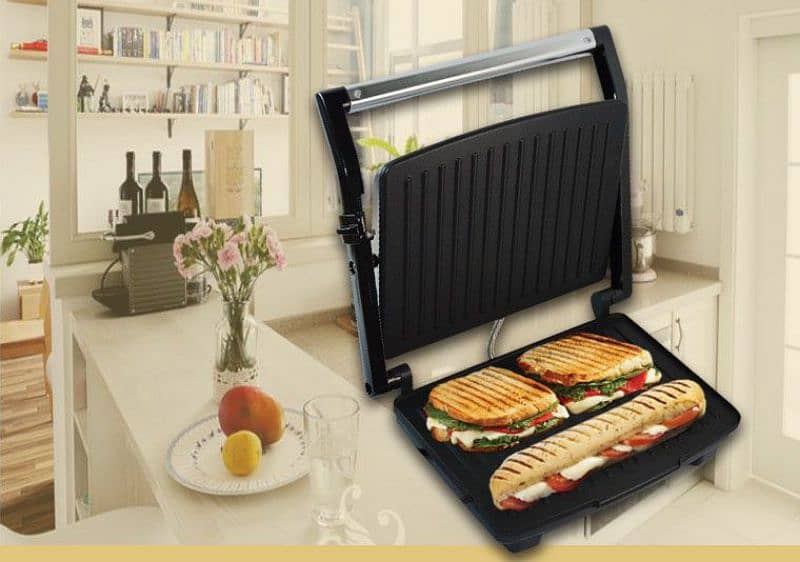 RAF PANINI GRILL MAKER NEW PRESS SANDWICH BURGER STEAK VEGGIE NONSTICK 6