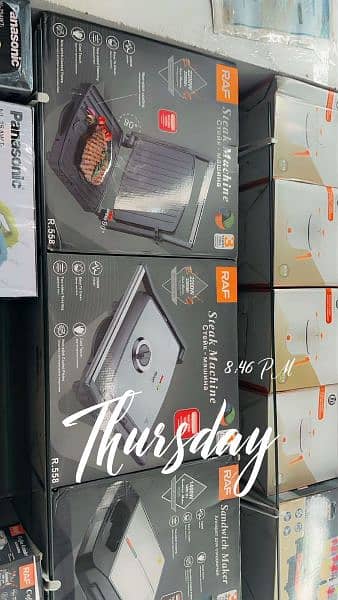 RAF PANINI GRILL MAKER NEW PRESS SANDWICH BURGER STEAK VEGGIE NONSTICK 10