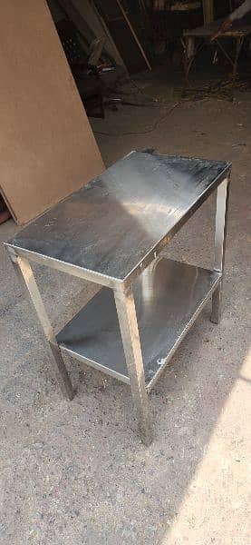 stainless Steel kitchen tables & shelfs 1