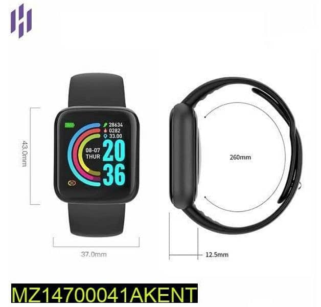 D20 smart watch delivery all over Pakistan delivery 1