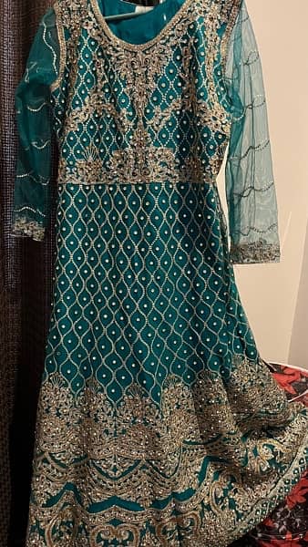 Fancy Maxi dress with dupatta 0