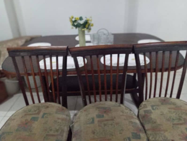 6 Chairs Dining Table for Sale 0