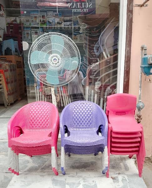 2 Plastic Kids chairs , 1 Table set 18