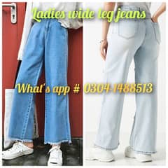 Ladies wide leg jeans