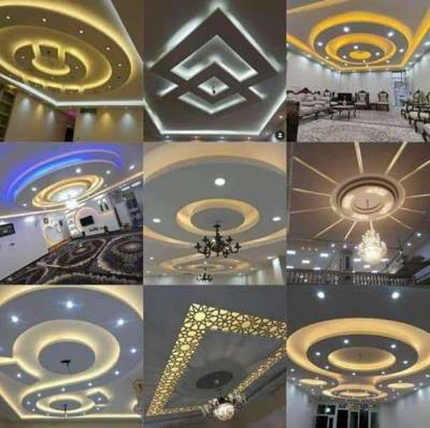 Gpsym Ceiling/Pop Ceiling/Pvc Ceiling/chunity/Border Gola/ 11