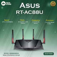 ASUS RT-AC88U | Gigabit Gaming WIFI Route | MU-MIMO/AC3100(Box Pack)