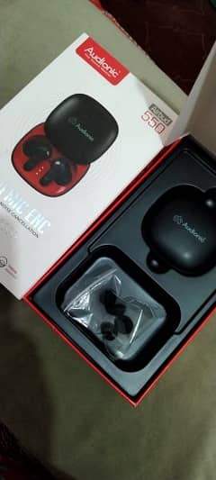 Audionic Airbud 550 Slide Earbuds - Black, Like New, All Accessories