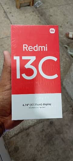 Box Pack Redmi 13C Available For Sale 6/128. .