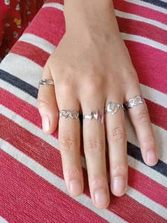 10 PCs bohemian rings fOr ladies New design.