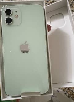 iphone 12 Apple green. PTA approved. 128 GB waterpack. Box available