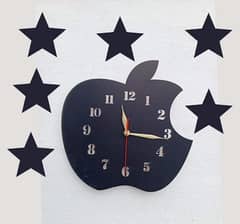 Wall clock with stars