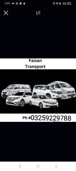 Rent a Car /PIck & Drop services /Hiace /Corolla /Changan karvan/ 0