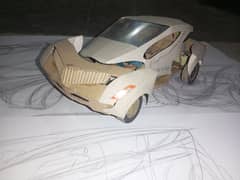 cardboard car scale mini model