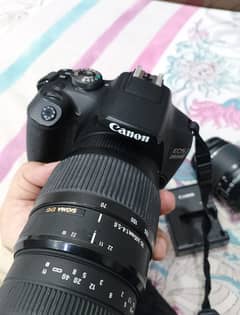 Canon 2000D with two lenses