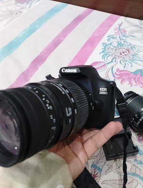 Canon 2000D with two lenses 1