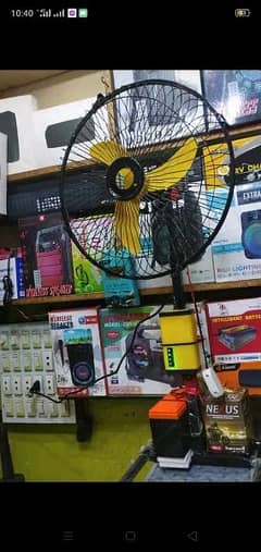 "New Chargeable Fan with Battery 8000 RS
