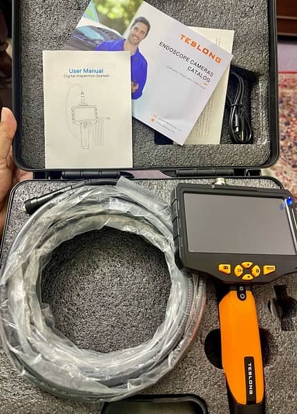 TESLONG Dual Lens Borescope/ Endoscope (NTS300) with 5 inch Screen 0