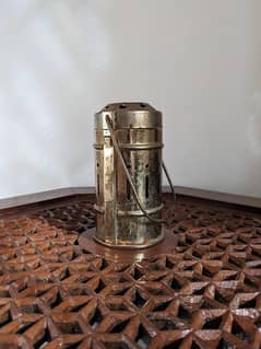 antique kerosene steel lamp