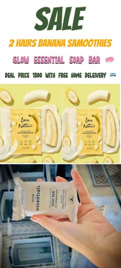 Hair Banana Smoothies with Glow Essential Soap Bar
