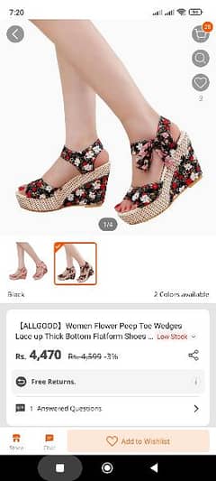 Korean Girls Fashionable Trending Wedges Sandals For Women & Ladies 0