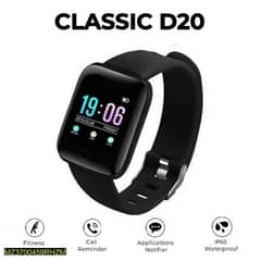 d20 Smart Watch Black