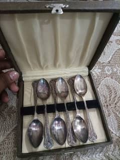 silver plated spoon for England. .