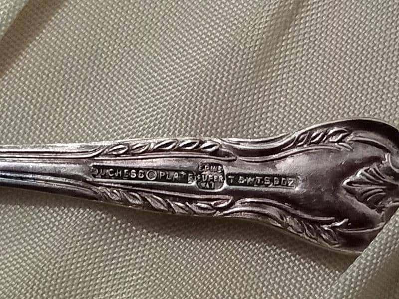 silver plated spoon for England. . 1