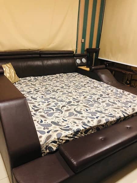 King Size Bed Leather 0