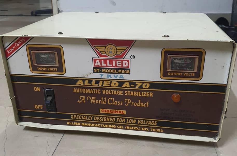 Allied 7KVA Automatic Volatage Stabilizer 0