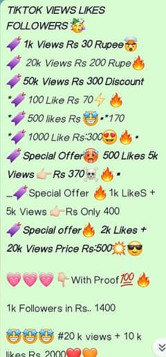 tiktok accounts services with cheap rate's