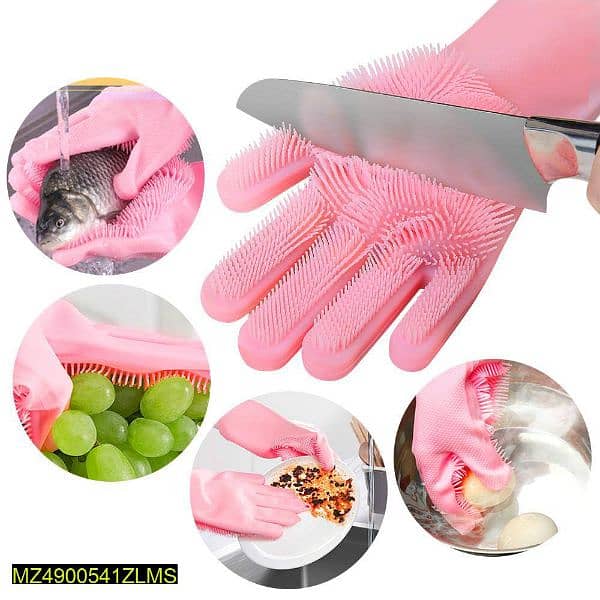 Silicone Dishwashing Gloves 0