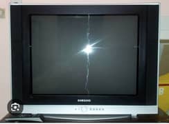Samsung 29 inch flat screen TV with trolley free