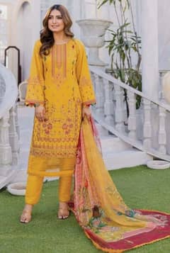 Khaas by peridot /Ladies Dress / Lawn Dress / 3Pc Suit / Unstich Dress