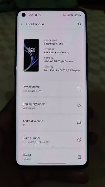 OnePlus 8   5g 2