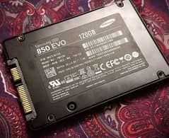SAMSUNG 850EVO 2.5IN SATA 120GB SSD W/GENUINE WIN 11PRO INSTALLED!