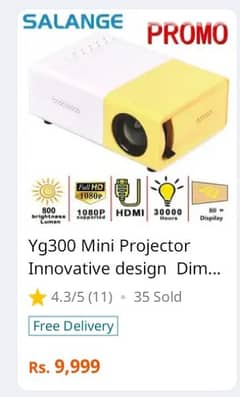 projector yg300 best quality box pack brand new