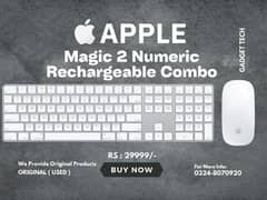 Apple Magic Numeric Combo Keyboard 2 Mouse 2 Rechargeable Bluetooth
